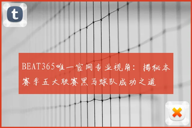 BEAT365唯一官网专业视角：揭秘本赛季五大联赛黑马球队成功之道